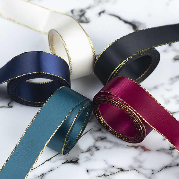 Satin ribbon with edge